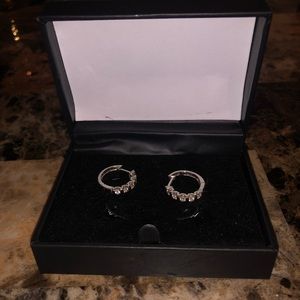 Diamond Hoop Earrings originally $1800!